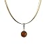 Necklace / Pendant - XP-53 - Genuine Handmade Dichroic Glass Pendant Hung on a 16" Stainless Steel Gold Colored Multi-Strand Cord + 2" Extension Chain ~ .925 Sterling Silver