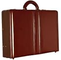 Top Grain Leather Expandable Attache