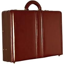Top Grain Leather Expandable Attache