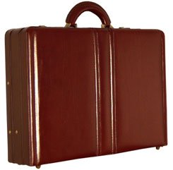 Top Grain Leather Expandable Attache