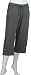 NYL New York Laundry Women's Athletic Striped Baby French Terry Capri