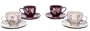 Blossom Tea Cups & Saucers - Set of Four