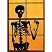 Martha Stewart Crafts Window/Door Cling Silhouette Skeleton