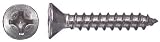 8 Thd., 3/4 Lg., Flat Head Phillips Stainless Steel Sheet Metal Screws (100 Per Package)
