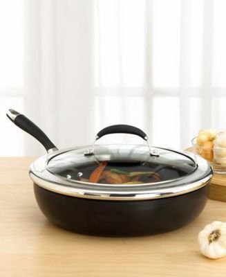 Childrens Toyshop  Kitchen & Housewares : Circulon Elite 12-Inch Nonstick Hard-Anodized Deep Skillet with Glass Cover