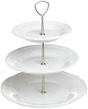Mikasa Antique White 12-Inch 3 Tier Cake Plate