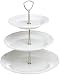 Mikasa Antique White 12-Inch 3 Tier Cake Plate