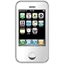KA08 8GB White Touch Screen Mobile Phone Mini I9 Mini I68 Quadband Dual Sim Dual Standby MP3 Player FM Radio
