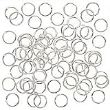 5mm Open Jump Rings 20 Gauge Silver Plated (100)