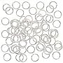 5mm Real Silver Plated Open Jump Ring (100)