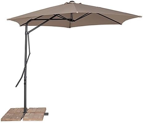 California Sun Shade 10-Foot Cantilever Round Umbrella in Tan