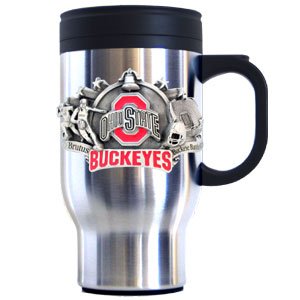Ohio State Buckeyes Stainless Steel 18 oz Travel Beverage Mug - NCAA College Athletics Fan Shop Sports Team Merchandise