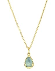 Katie Diamond "Bela" Yellow Gold Apatite Center Necklace