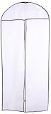 Suit Cover Bag - Dust Free Travel Storage Clothes Jacket Coat Garment Bag- White-52 "