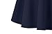 Urban CoCo Women's Basic Versatile Stretchy Flared Casual Mini Skater Skirt (Small, Navy Blue)