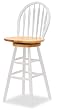 Windsor Swivel Stool 30" in Natural and White Finish By Winsome Wood