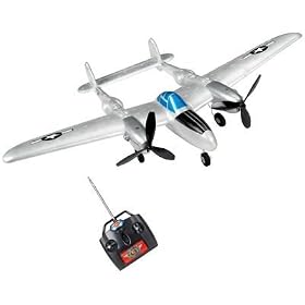 P-38 Lighting Tuffoam R C Park Flyer, 27.45MHz from Toy RC Airplanes