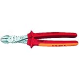 Knipex 74 06 250 Kraft-Seitenschneider verchromt isoliert mit Mehrkomponenten-H&uuml;llen, VDE-gepr&uuml;ft 250 mm
