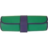 Review   / Kelly Green Violet Baekgaard Vivid Bright Leather Jewelry Roll for travel - packed with features!