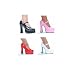 WHITE Sexy Platform Mary Jane Patent Great for Dance, Costumes & More