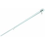 Valley Forge 60733 6' Brushed Aluminum Pole
