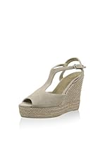 Hakei Sandalias de cuña (Topo)