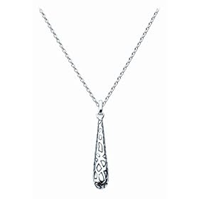 Dew Sterling Silver Animal Print Necklace 98048Ox003