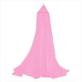 Bright Pink Bed Canopy with Butterflies