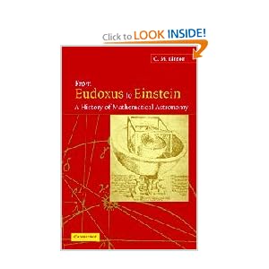 From Eudoxus to Einstein A History of Mathematical Astronomy