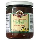 Review Dutch Valley  / Kauffman's Pear Butter Spread No Sugar Added 17 oz 6ct
