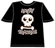 ANGRY SAMOANS - Skull - Black T-shirt