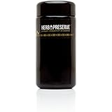 Herb Preserve Quarter Oz (100 Ml) Capacity Medium Size Screwtop Jar Black Ultraviolet Refillable Glass Stash