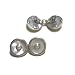 Cufflink Jewelry - Sterling Silver Circle Pearl Cufflink