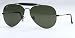 RAY BAN 3029 OUTDOORSMAN II L2114 BLACK AVIATOR SUNGLASSES
