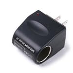 Universal AC to DC Car Cigarette Lighter Socket Adapter (US Plug)