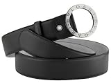 BVLGARI 32743 ブルガリ リバーシブルベルト　丸型バックル/ダークルテニウムプレート BVLGARI 新作