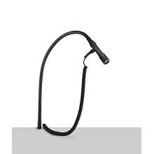 Compact Spot Light, LED Light, Detachable Head, Gooseneck Arm, Anodized Aluminum, Black, 31" Reach, 1 x 3W LED Lamping, 24 - 240V Voltage