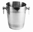 (Price/EA)Champagne/Wine Bucket Only, 7-3/4" H, 8-3/4" Dia., Polished Aluminum
