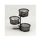 ELD62533 Swivel Holder, 3 Tier, Mesh Steel, Black