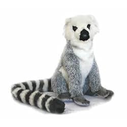 LEMUR SITTING PLUSH TOY BY HANSA 9" H