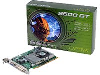 Captiva GeF. 9500GT Grafikkarte (NVIDIA GeForce 9500GT, 16x PCI-e, 1GB, DDR3 Speicher)