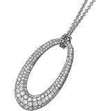 14K White Gold Diamond Necklace