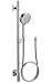 KOHLER K-99242-CP Awaken G110 Deluxe Slidebar Kit, Polished Chrome