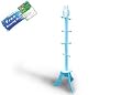 Lohasrus Kids Coat Tree 15046 - Non-toxic Dual Painted MDF and Hardwood, Indoor, 49-1/2'' H, for ages 2 to 8, Free Drawing Book