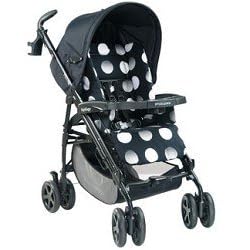 Peg Perego P3 Light Weight One Hand Fold Stroller in Revi Black