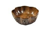 Christmas Gift for Women A Beautiful Wooden Fruit Bowl with Delicate & Intricate Carvings By Hand