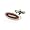 Unique Cherry Wood Stainless Steel Oval Cufflinks with Presentation Box