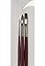 da Vinci Oil & Acrylic Series 5015 Russian Black Sable Paint Brush Set, Multiple Sizes, 3 Brushes (Series 1640, 1840, 1845)