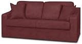 Fairview Merlot faux suede Ali Sofa