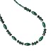 .925 Silver, Malachite & Onyx Necklace- 16" + 2"